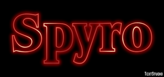 Spyro Efecto de texto