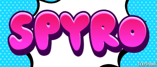 Spyro Efecto de texto