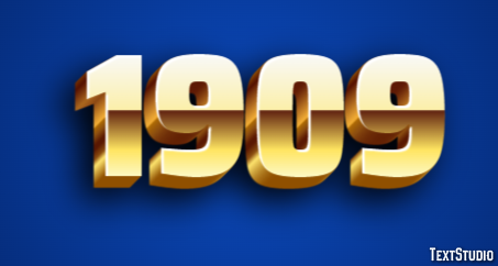 1909 Text Effect