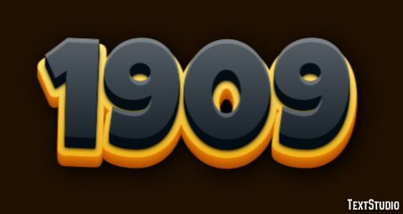 1909 Text Effect