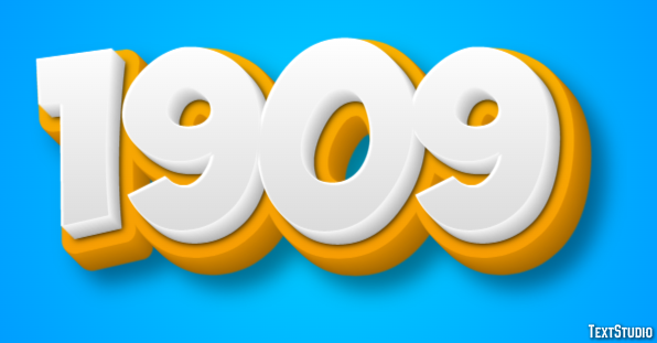 1909 Text Effect