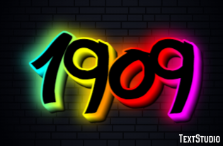 1909 Texteffekt