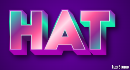 Hat Efeito de texto
