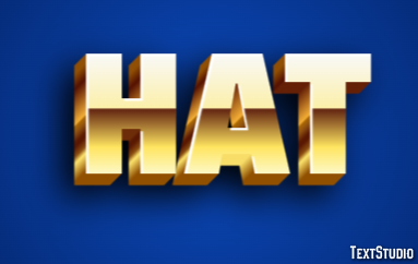 Hat テキスト効果