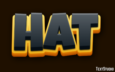 Hat テキスト効果