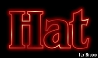 Hat Efeito de texto