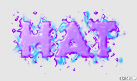 Hat Efeito de texto