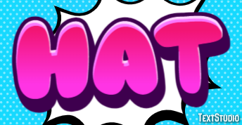 Hat Efeito de texto