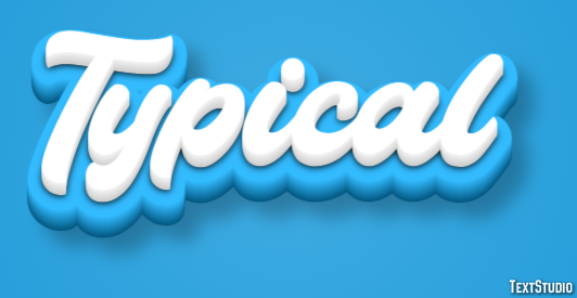 Typical Text Effect