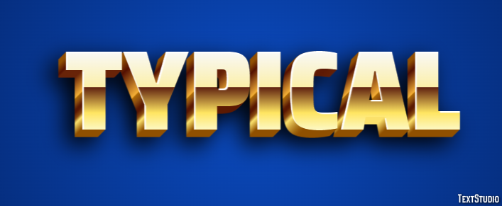 Typical Text Effect