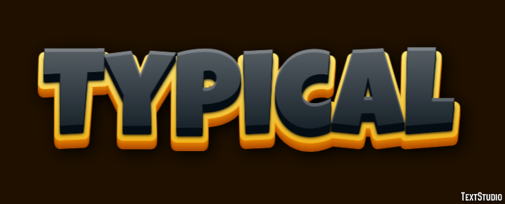 Typical Text Effect