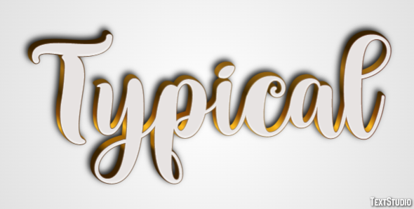 Typical Text Effect
