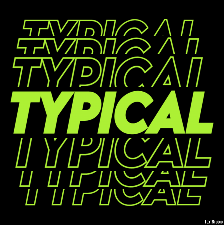 Typical Text Effect