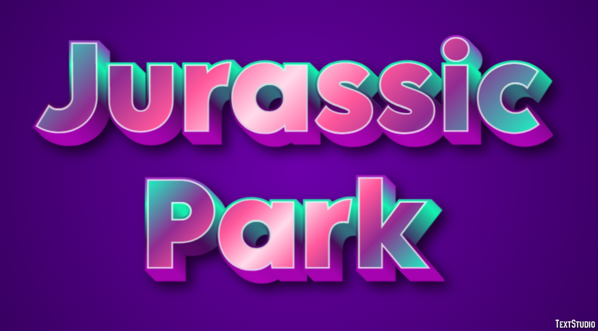 Jurassic Park Tekst Effect