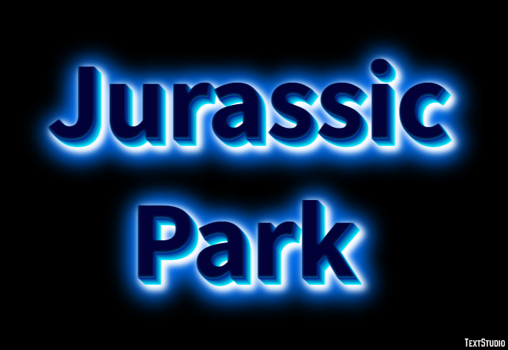 Jurassic Park Text effect