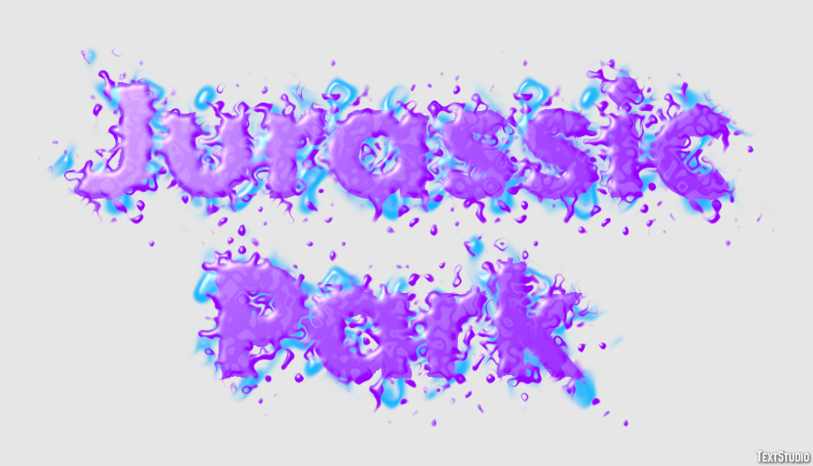 Jurassic Park Text effect