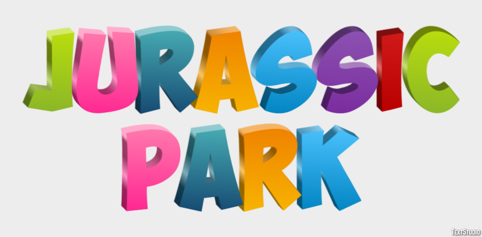 Jurassic Park Tekst Effect