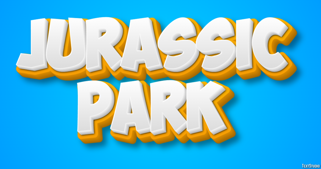 Jurassic Park Tekst Effect