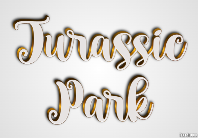 Jurassic Park Tekst Effect