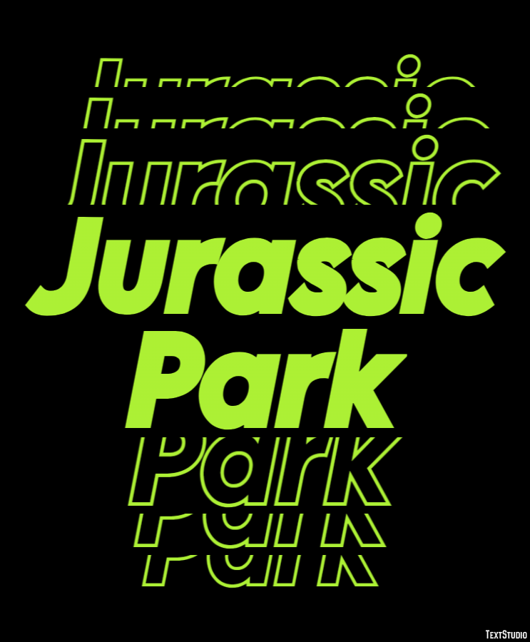 Jurassic Park Tekst Effect