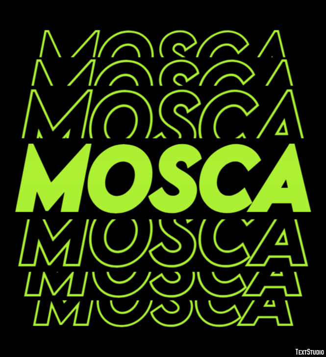 Mosca Efeito de texto