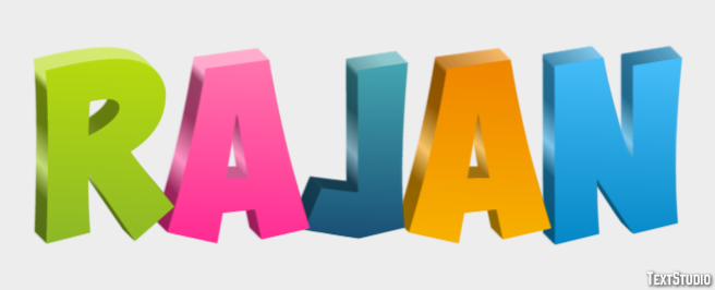 Rajan Text effect