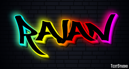 Rajan Text effect