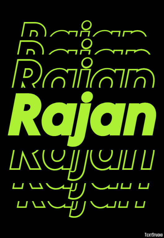 Rajan Text effect