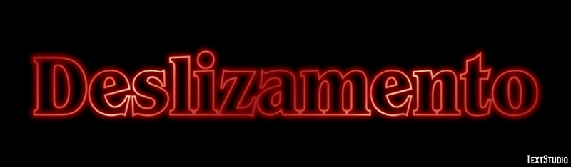 Deslizamento Efeito do texto