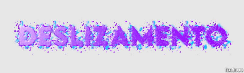 Deslizamento Efeito do texto