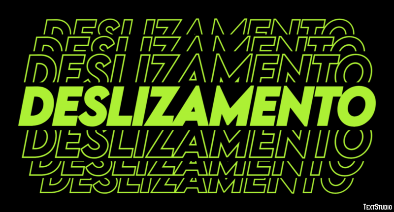 Deslizamento Effet de Texte