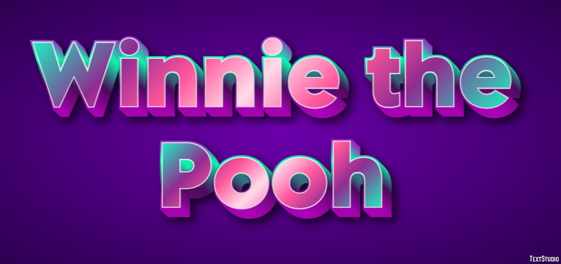 Winnie the Pooh Metin Efekti