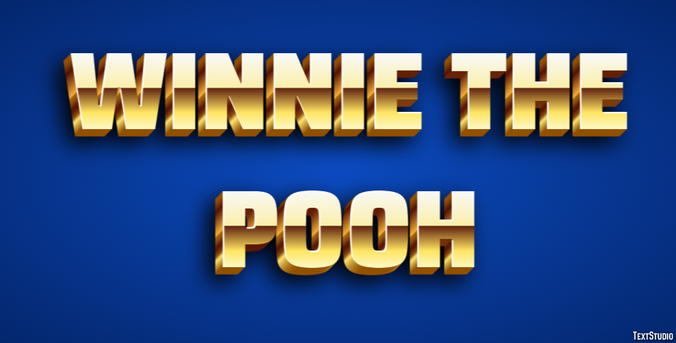 Winnie the Pooh Text Effect