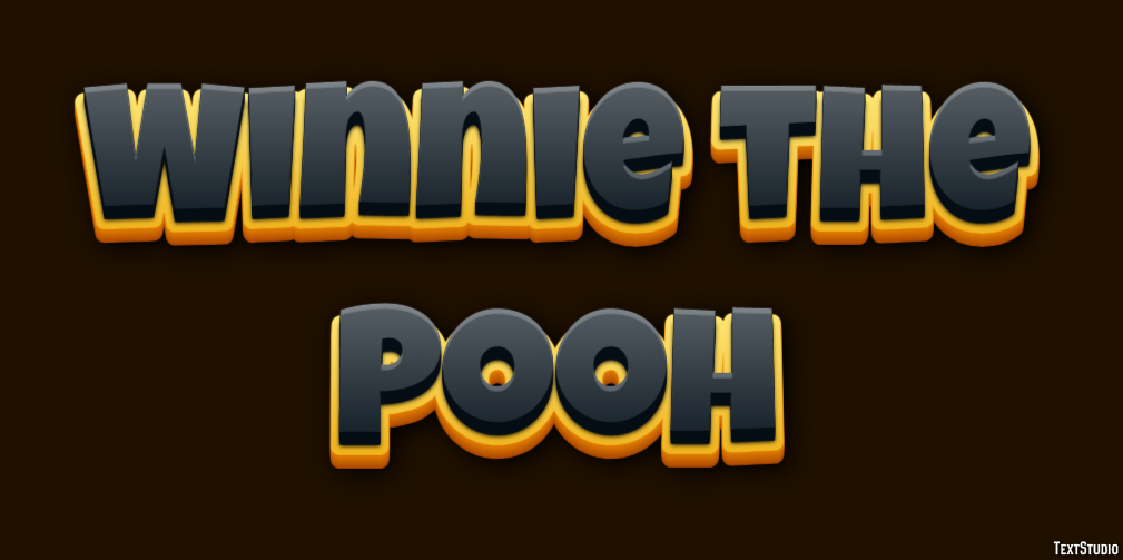 Winnie the Pooh Text Effect