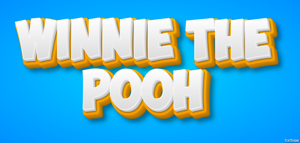 Winnie the Pooh Texteffekt