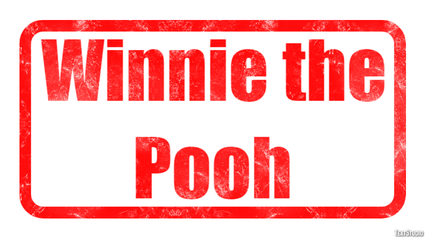 Winnie the Pooh Text effect