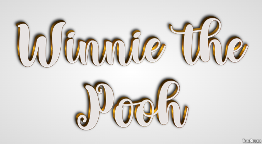 Winnie the Pooh Text Effect