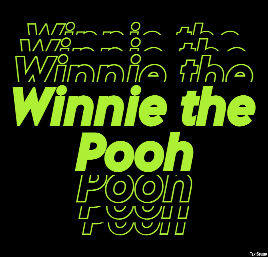Winnie the Pooh Text Effect