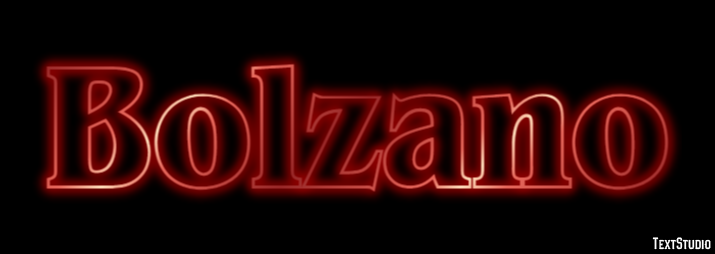 Bolzano Efeito de texto