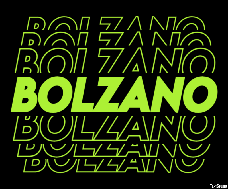Bolzano Efeito de texto