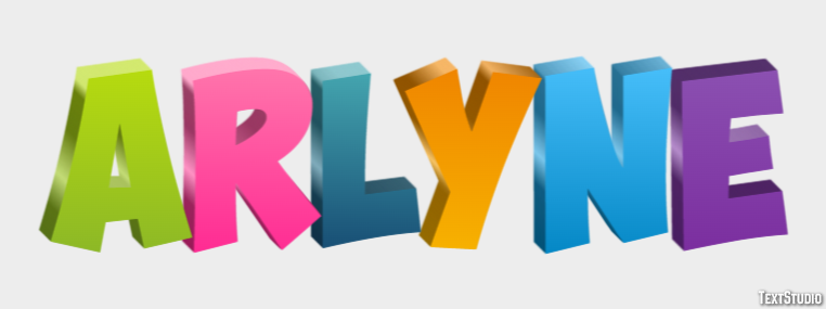 Arlyne Text effect