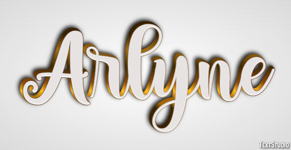 Arlyne Texteffekt