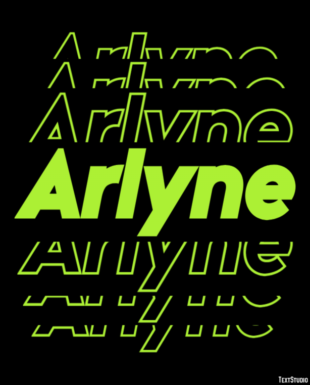 Arlyne テキスト効果