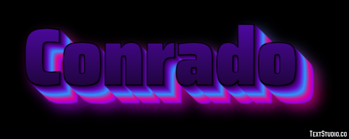 Conrado Efecto de texto