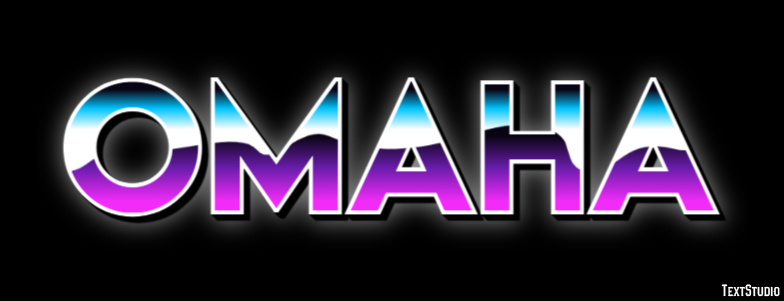 Omaha Efecto de Texto
