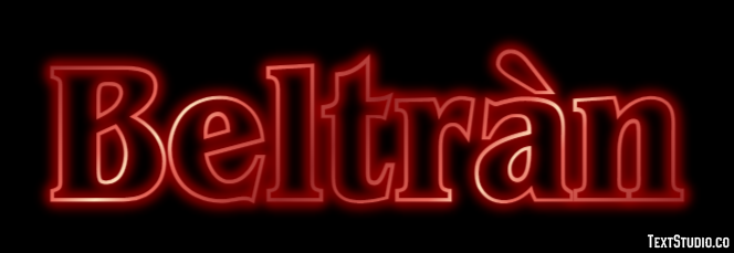 Beltràn Efecto de texto