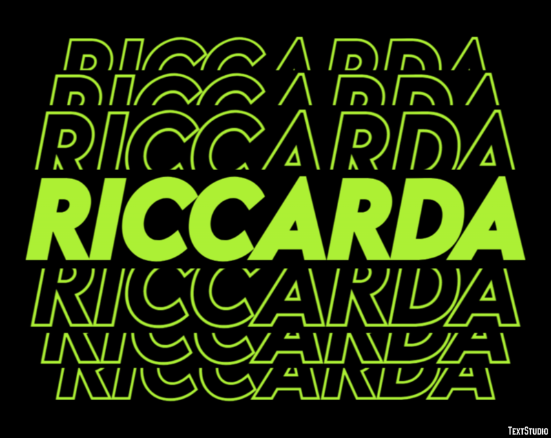 Riccarda Effetto testo