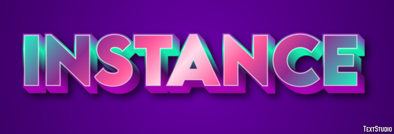 Instance Text Effect