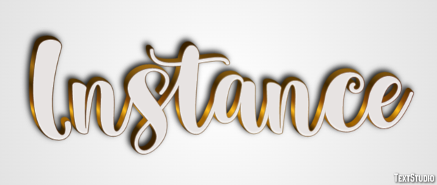 Instance Text Effect