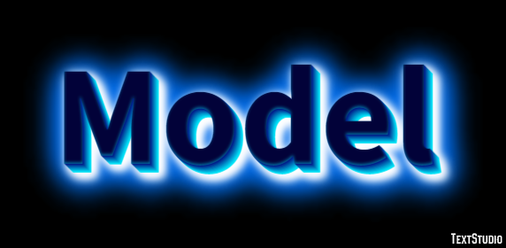 Model Text effect
